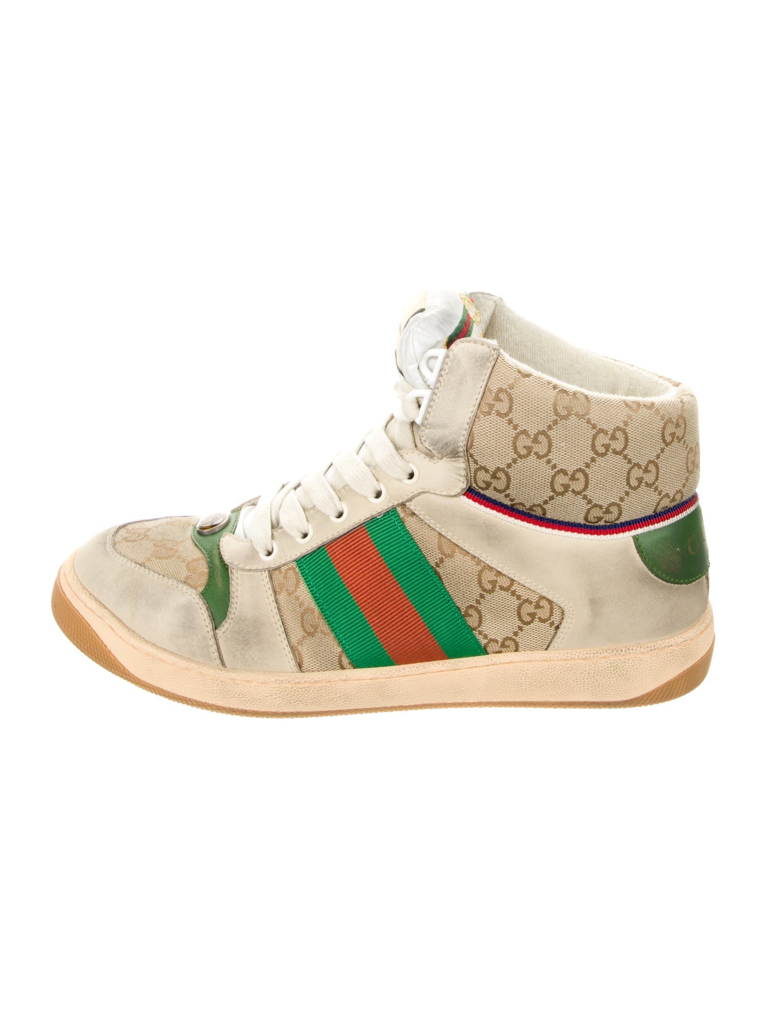 mens gucci canvas sneakers