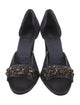 Gucci Velvet Crystal Embellishments Sandals