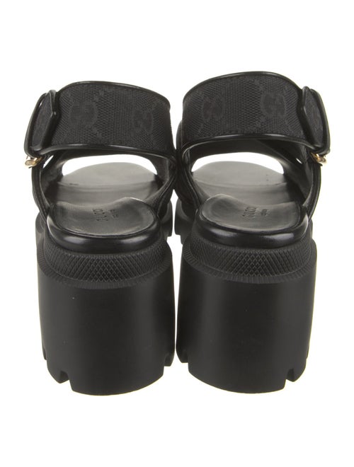 Gucci GG Canvas Canvas Slingback Sandals