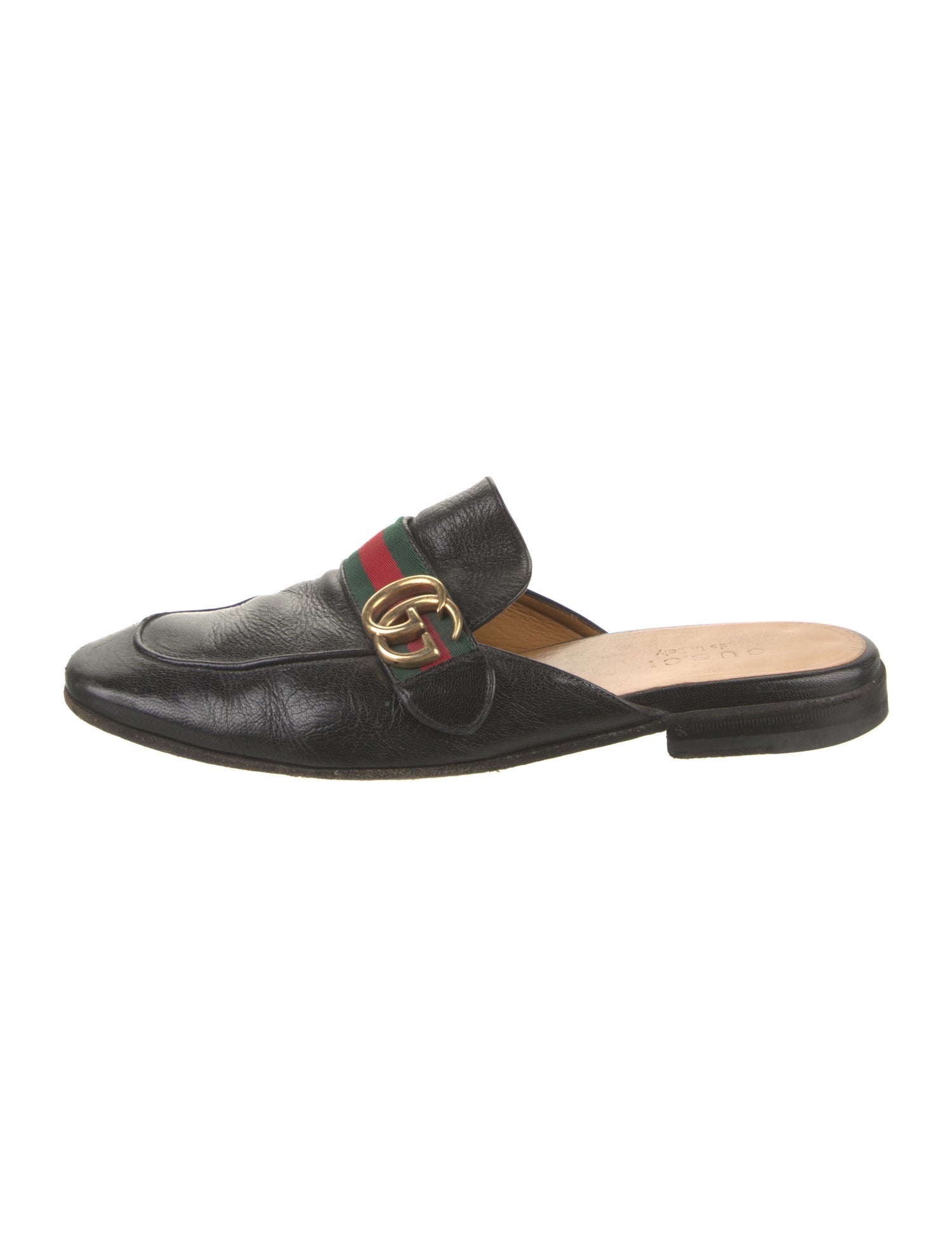 Gucci Horsebit Accent Leather Slippers Brown Loafers, Shoes