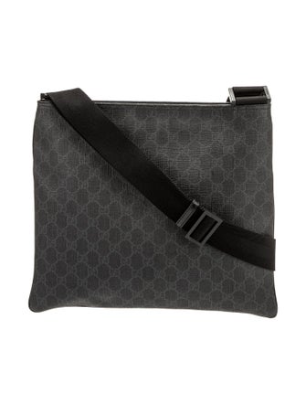Gucci GG Supreme Flat Messenger Bag