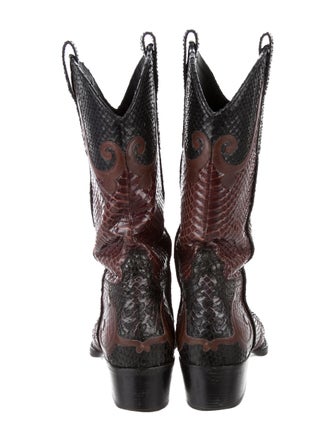 Gucci Python Cowboy Boots
