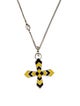 Gucci Enamel Cross Pendant Necklace