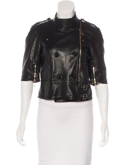 Gucci Leather Short Sleeve Jacket Clothing Guc143821