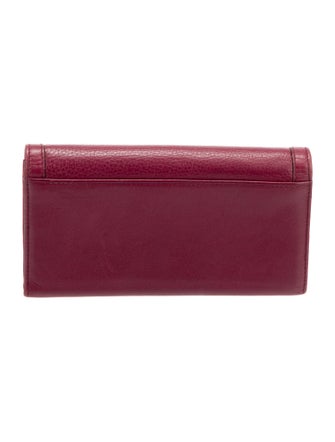 Gucci Bamboo Accent Leather Continental Wallet