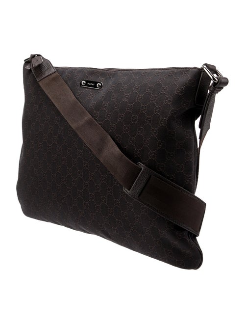 Gucci GG Denim Flat Messenger Bag