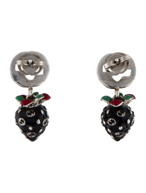 Gucci Interlocking G Strawberry Drop Earrings