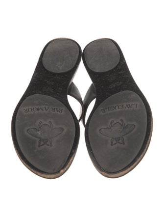 Gucci Running GG Logo Leather Slides