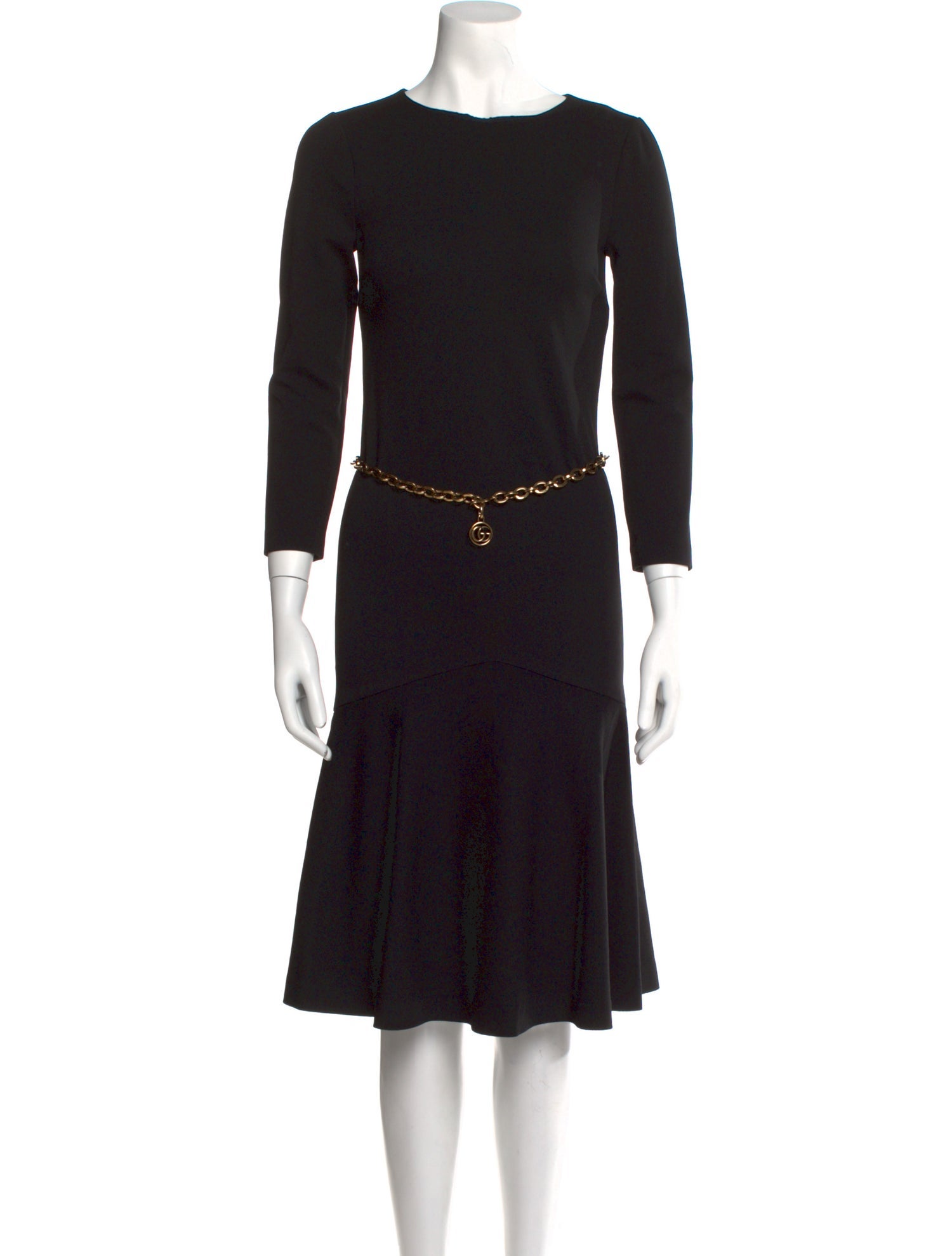 Gucci 2022 Midi Length Dress Black Dresses, Clothing GUC1453235