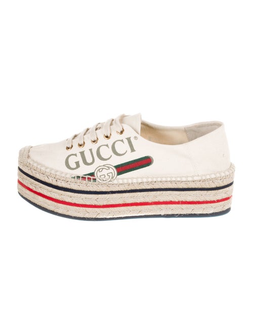 Gucci Canvas Printed Espadrille Sneakers