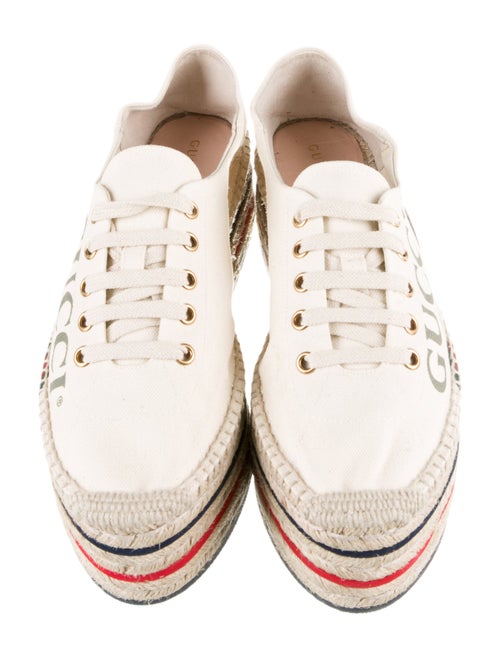 Gucci Canvas Printed Espadrille Sneakers