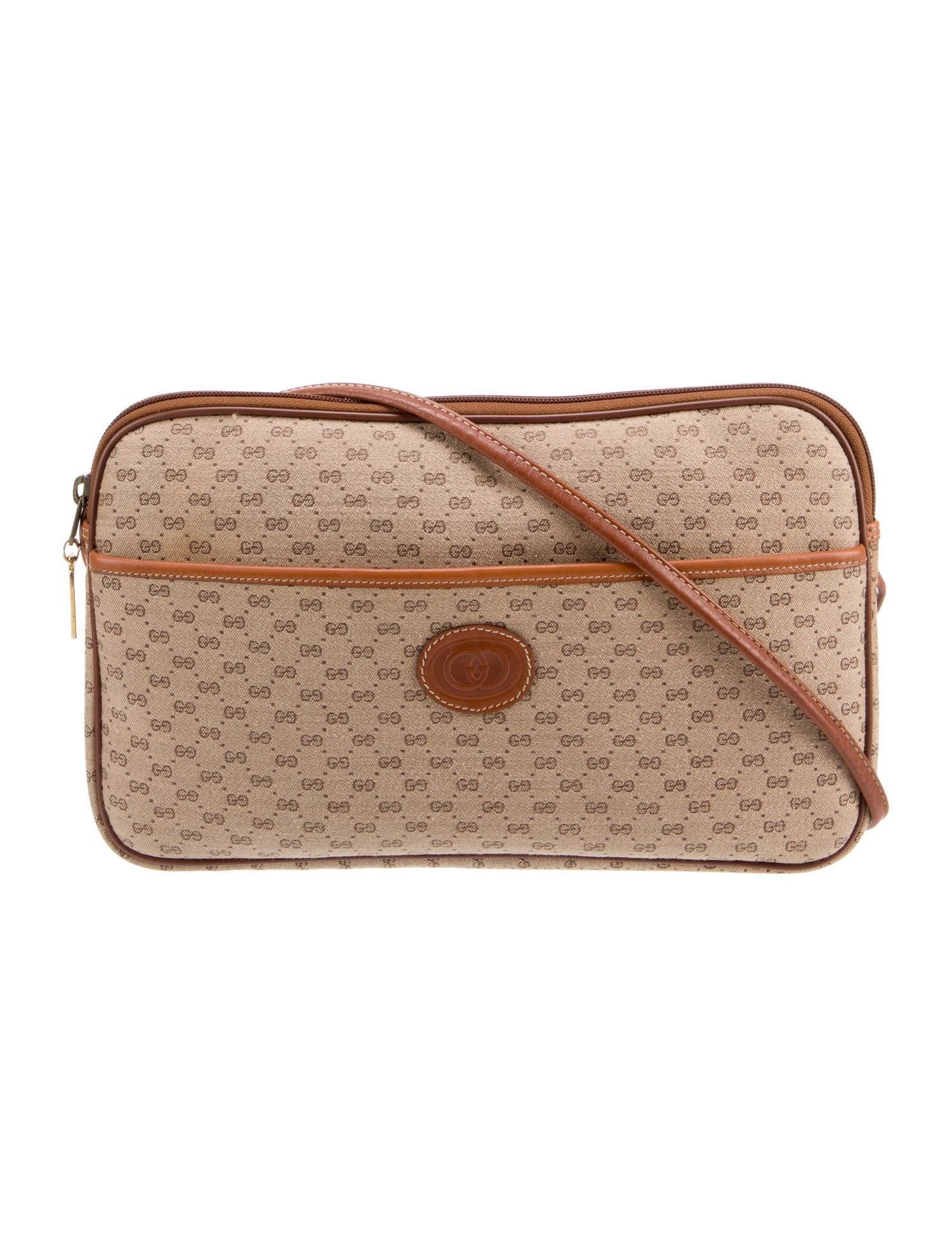 Gucci Mini GG Canvas Bree Brown Crossbody Bags, Handbags GUC1452966