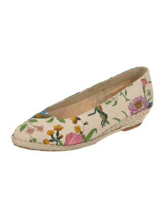 Gucci Canvas Floral Print Espadrilles
