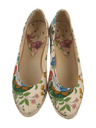 Gucci Canvas Floral Print Espadrilles