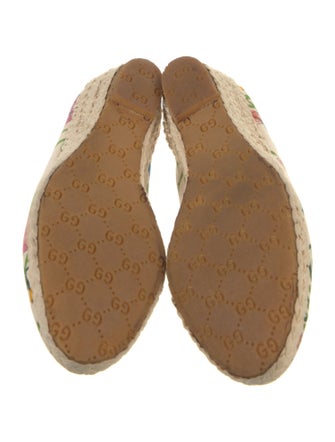 Gucci Canvas Floral Print Espadrilles