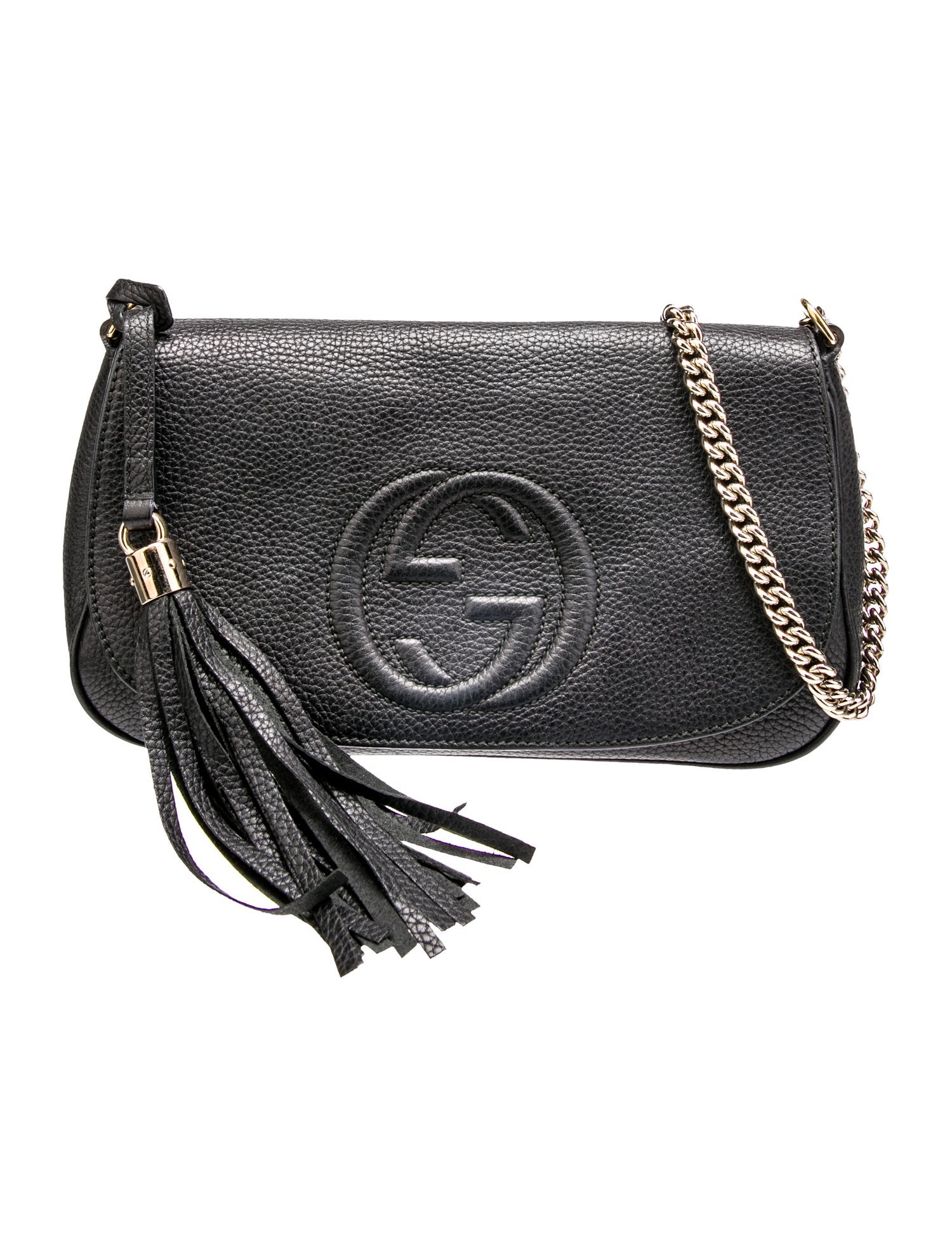 Gucci Medium Soho Flap Crossbody Bag Black Crossbody Bags, Handbags