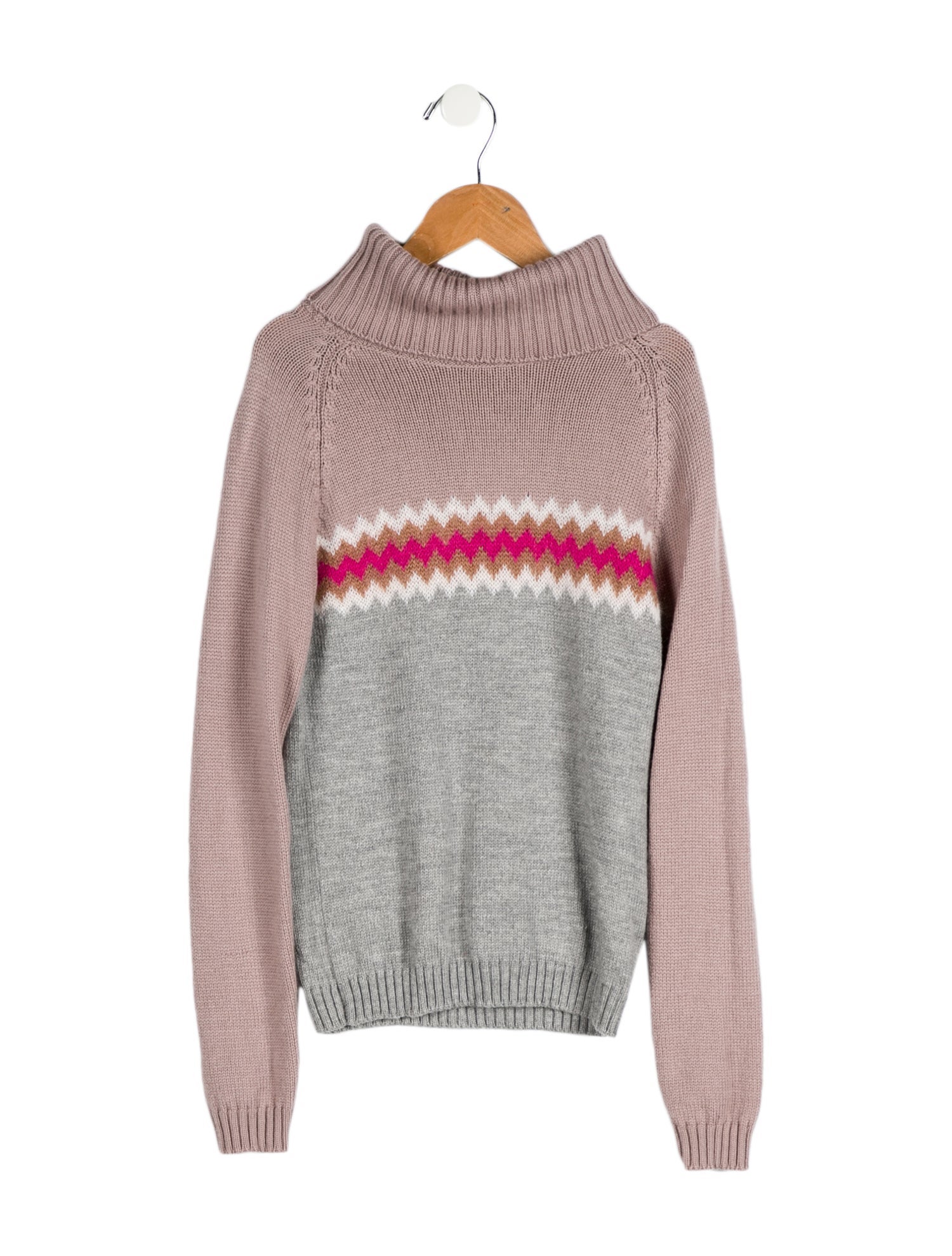 Gucci Boy's Colorblock Turtleneck Sweater