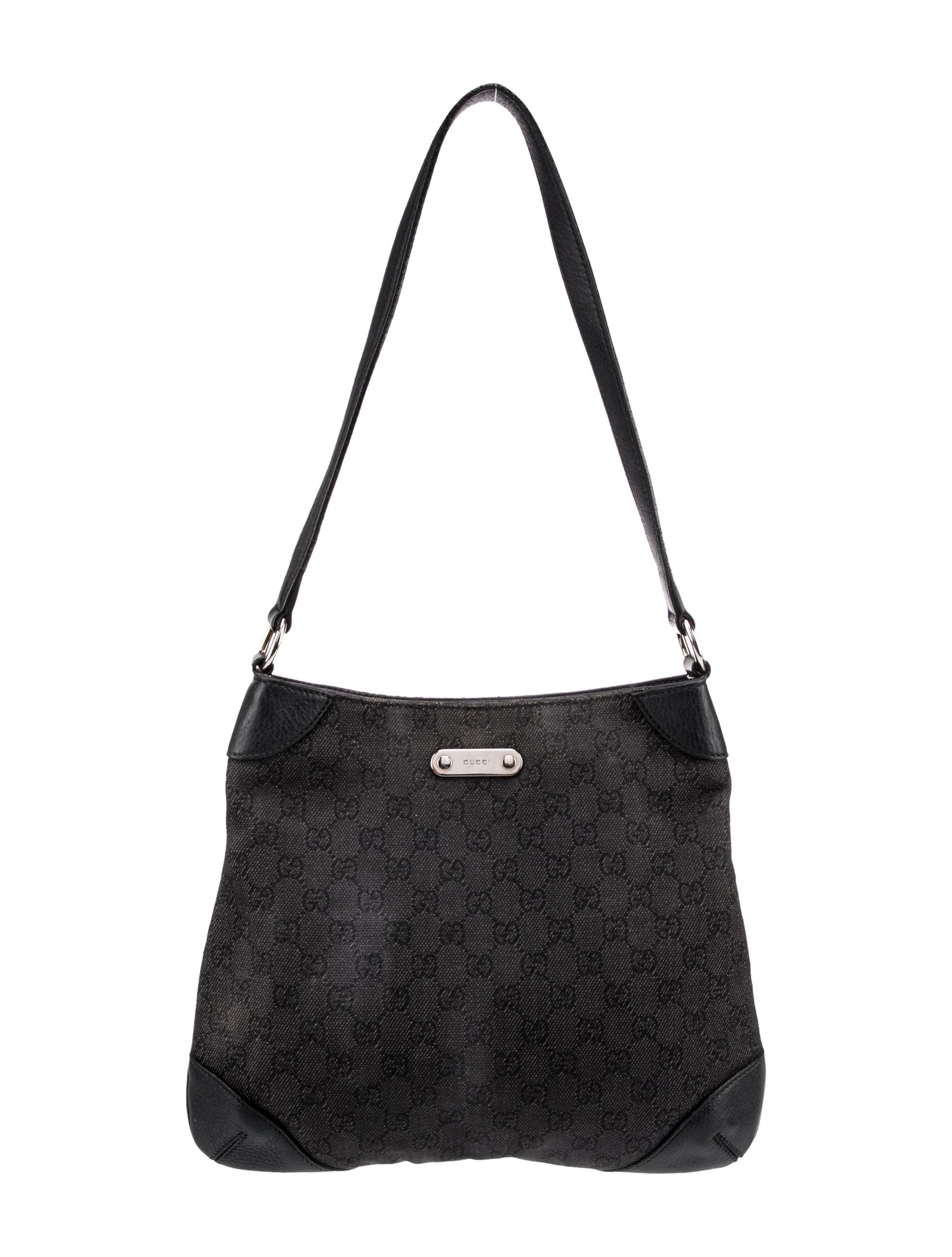 Gucci GG Denim Capri Bag Black Shoulder Bags, Handbags GUC1471900