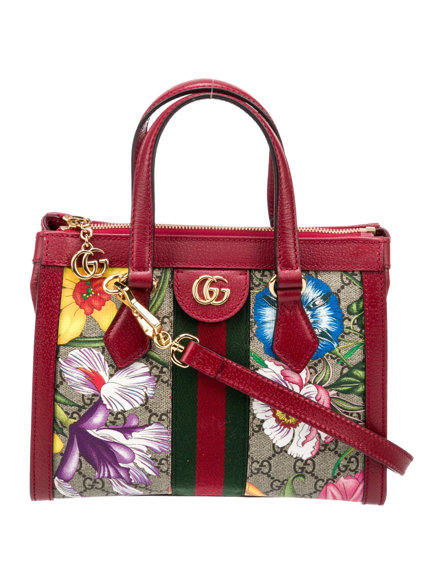 Gucci GG Supreme Flora Small Ophidia Tote