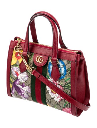 Gucci GG Supreme Flora Small Ophidia Tote