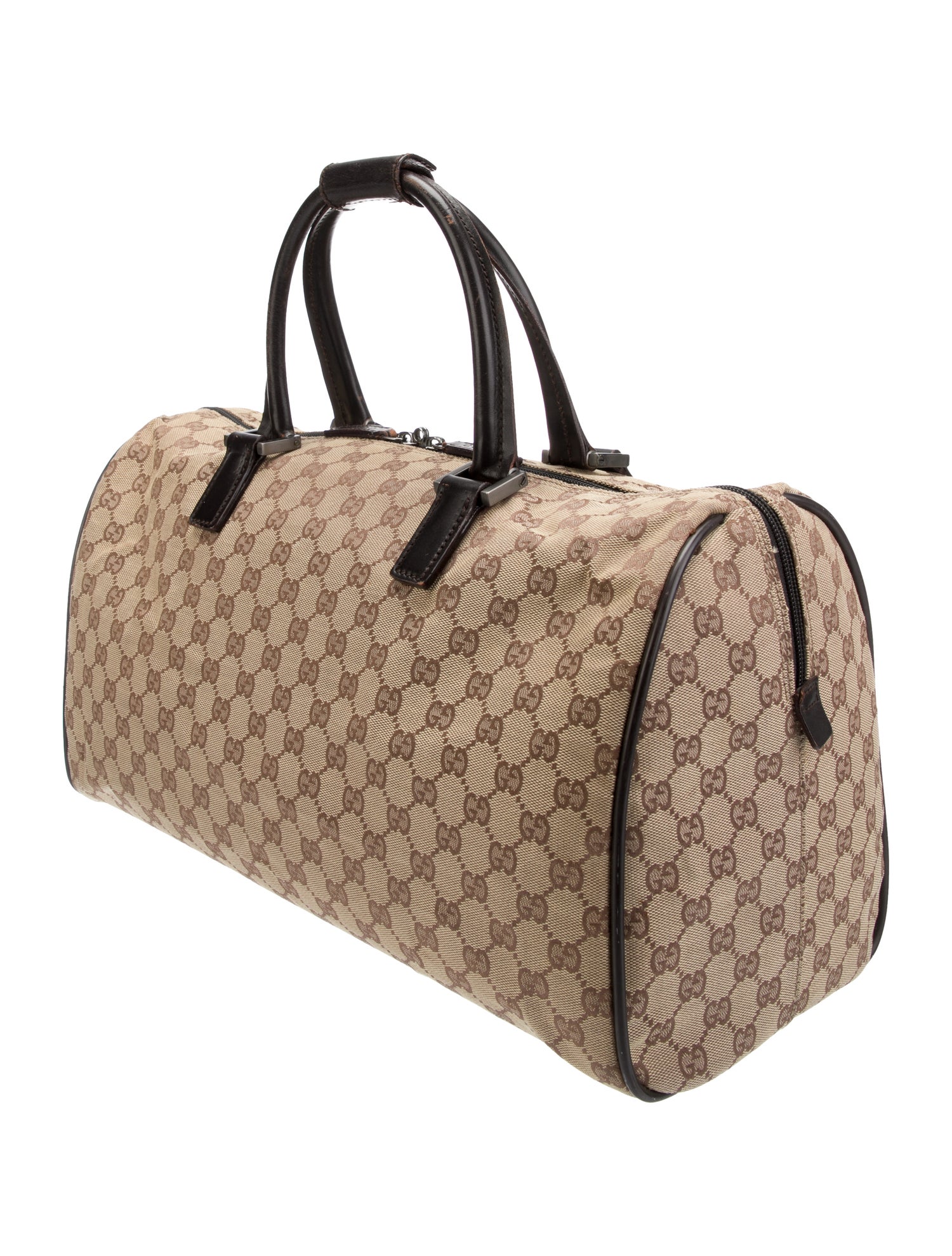 Gucci Vintage GG Plus  Boston Bag Neutrals Luggage and Travel, Handbags GUC1451459 The