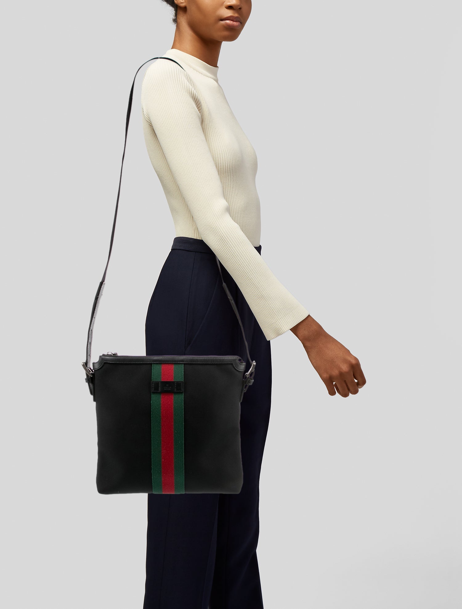 Gucci  Messenger Bag Black Crossbody Bags, Handbags GUC1476372