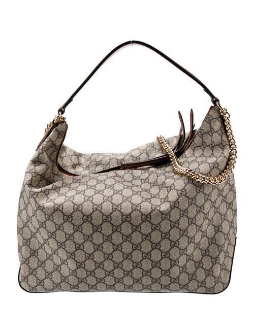 Gucci GG Supreme Large Linea Hobo