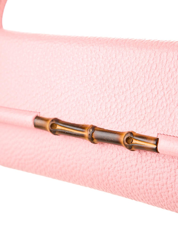 Gucci Bamboo Bar Clutch Handbags GUC14784 The RealReal
