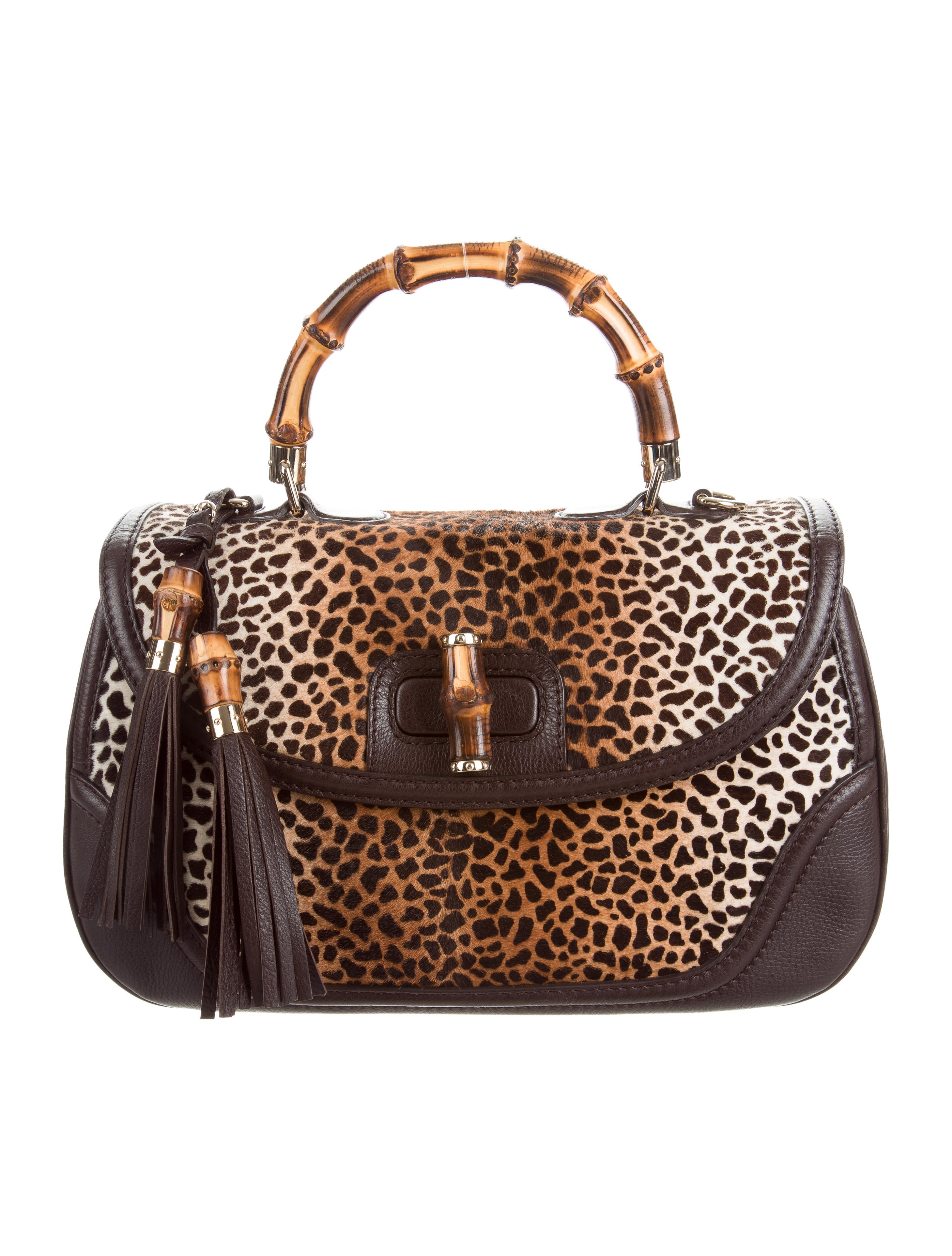 Gucci Bamboo Large Top Handle Bag Handbags GUC148051 The RealReal