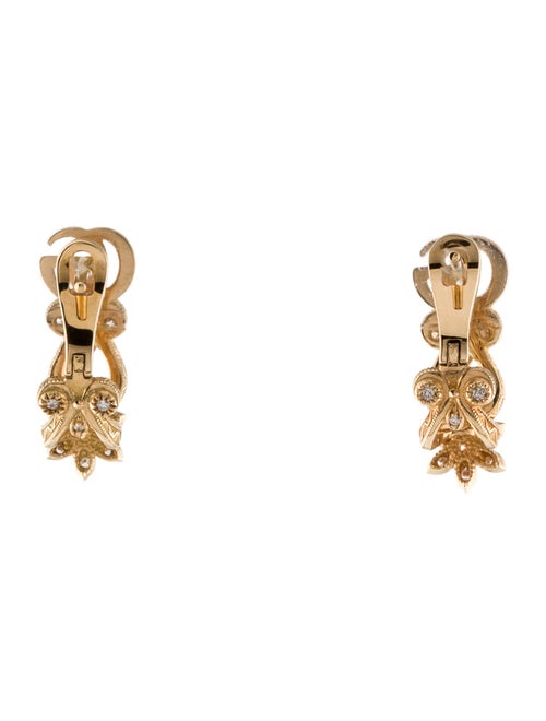 Gucci 18K Diamond Flora Earclip Earrings
