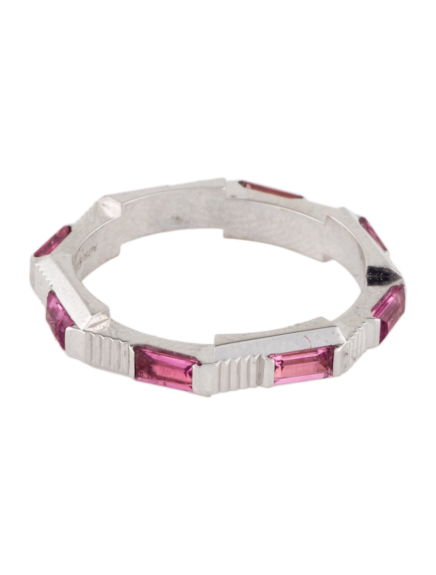 Gucci 18K Rubellite Link To Love Ring