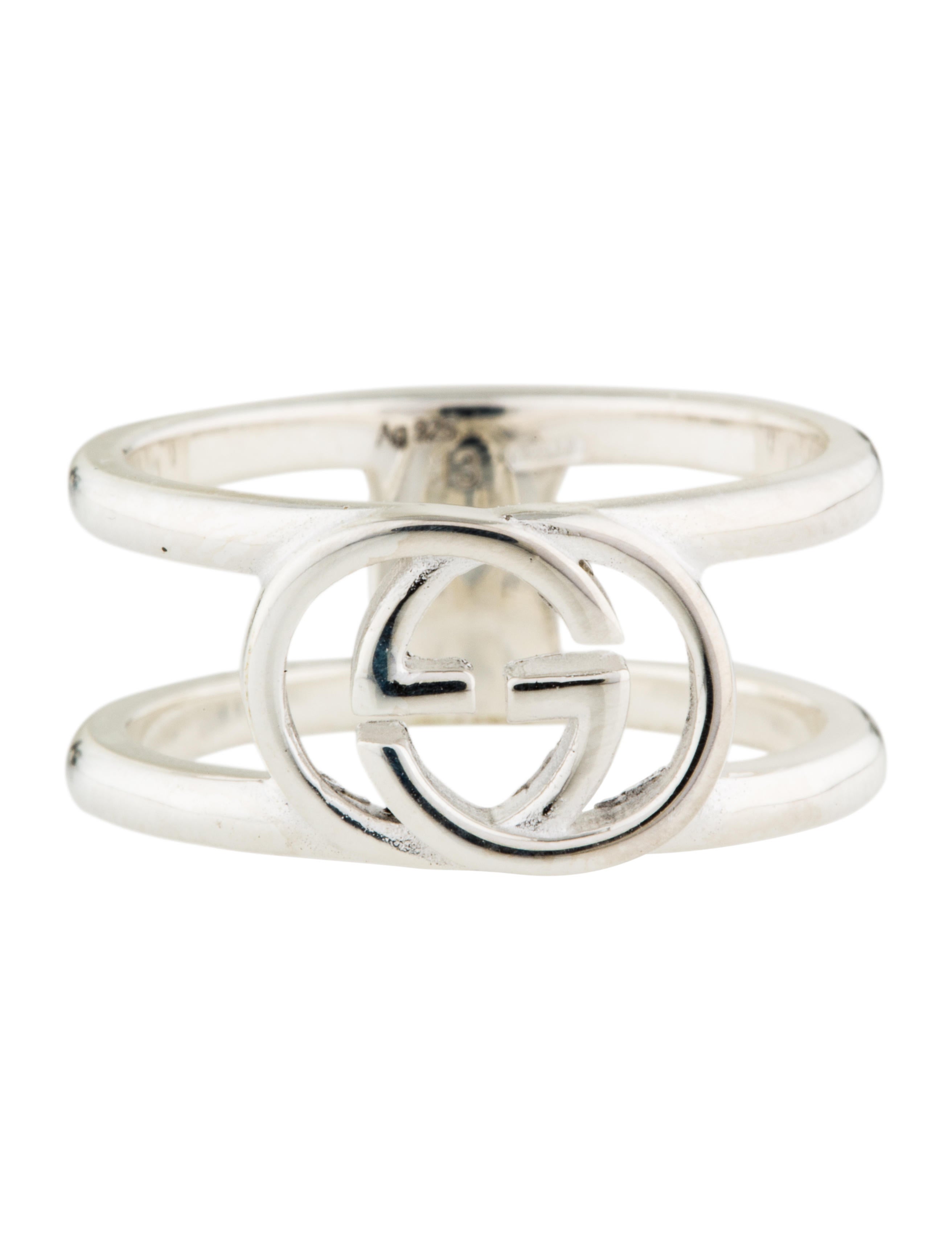 silver interlocking rings