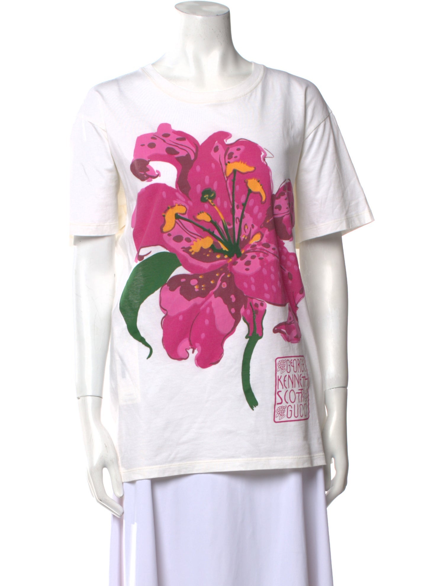 Gucci x George Kenneth Scott Graphic Print Crew Neck T-Shirt