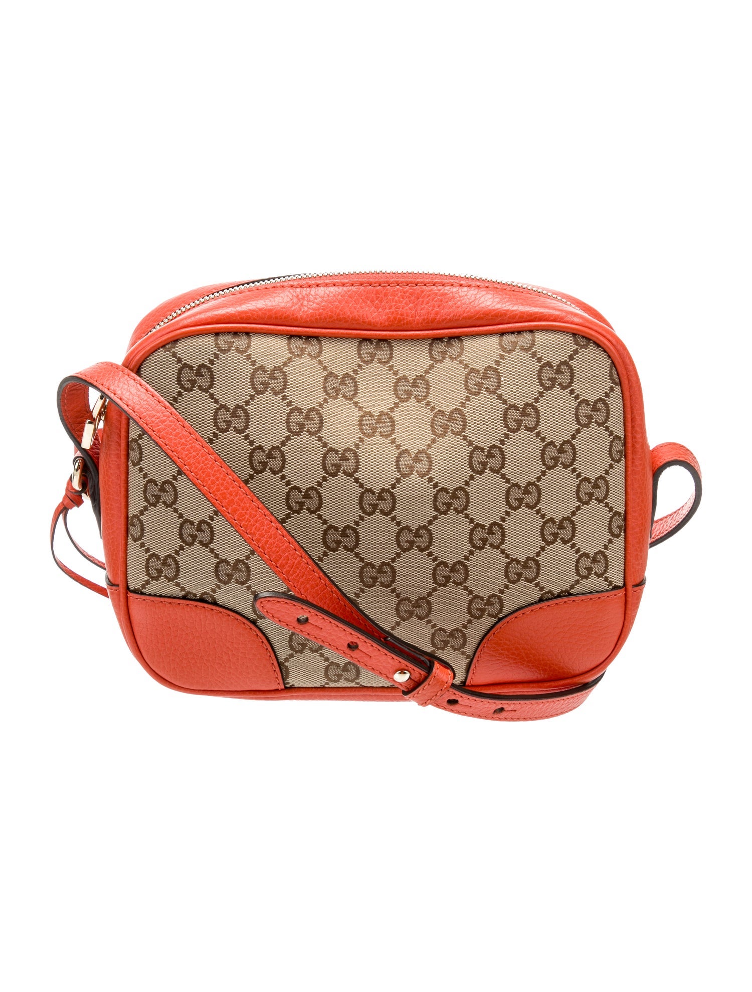 Gucci GG Canvas Mini Bree Crossbody Bag Blue Crossbody Bags, Handbags
