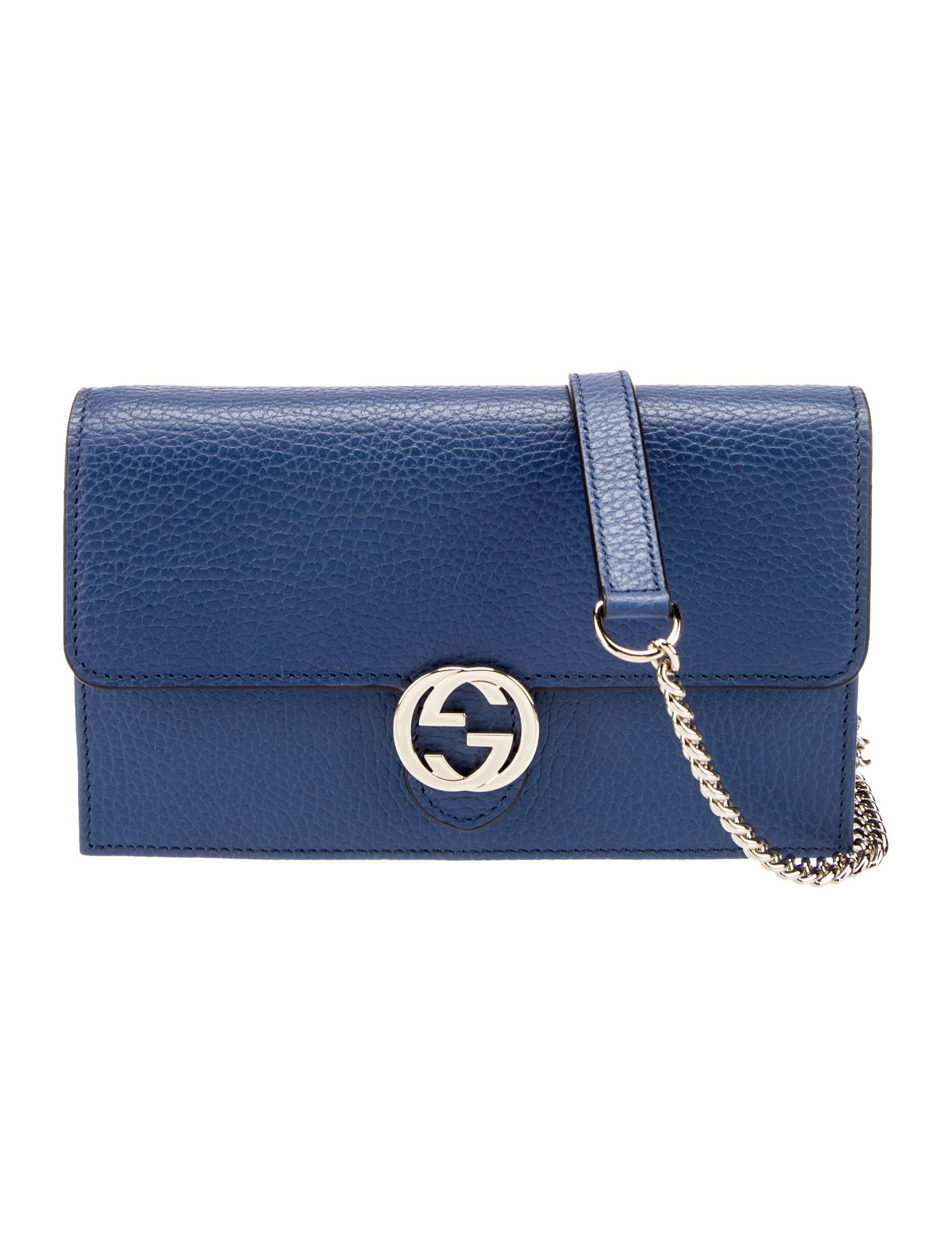 Gucci Interlocking GG Crossbody Blue Crossbody Bags, Handbags