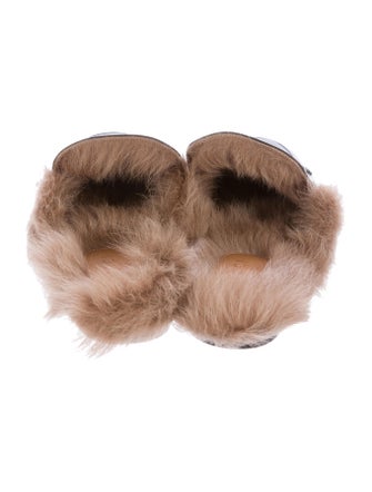 Gucci 2017 Fur-Trimmed Princetown Slippers