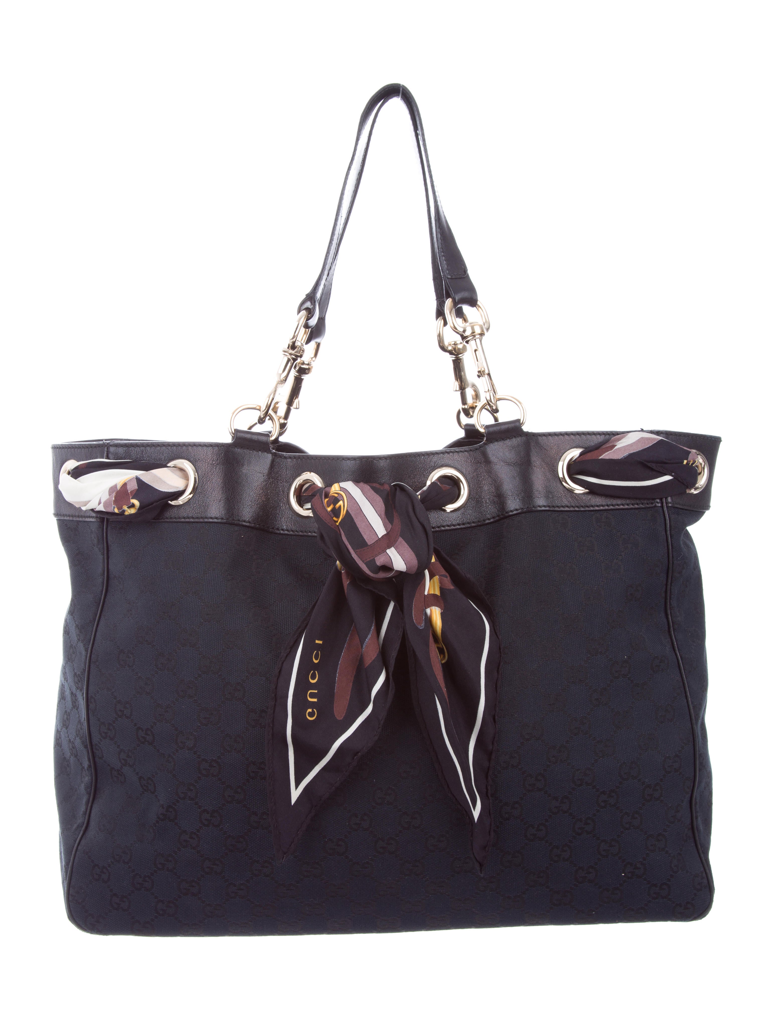 Gucci Large Positano Scarf Tote Handbags GUC149088 The RealReal