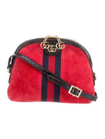 Gucci Crossbody Bags Suede Small Ophidia Dome Bag