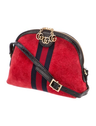Gucci Suede Small Ophidia Dome Bag