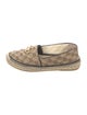 Gucci Double G Logo Canvas Espadrilles