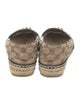 Gucci Double G Logo Canvas Espadrilles