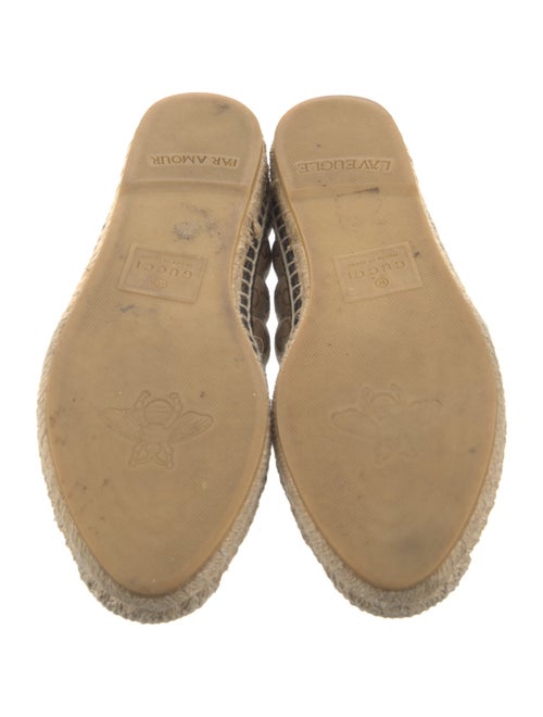 Gucci Double G Logo Canvas Espadrilles