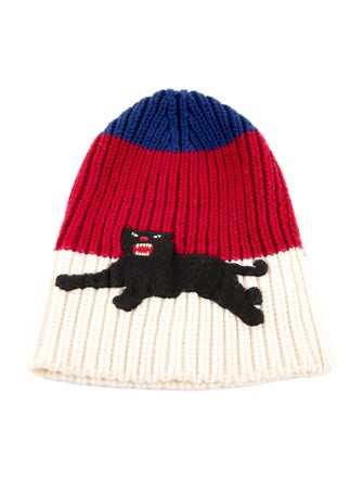 Gucci Embroidered Wool Knit Beanie