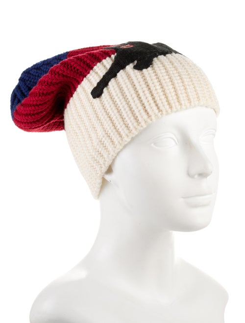 Gucci Embroidered Wool Knit Beanie