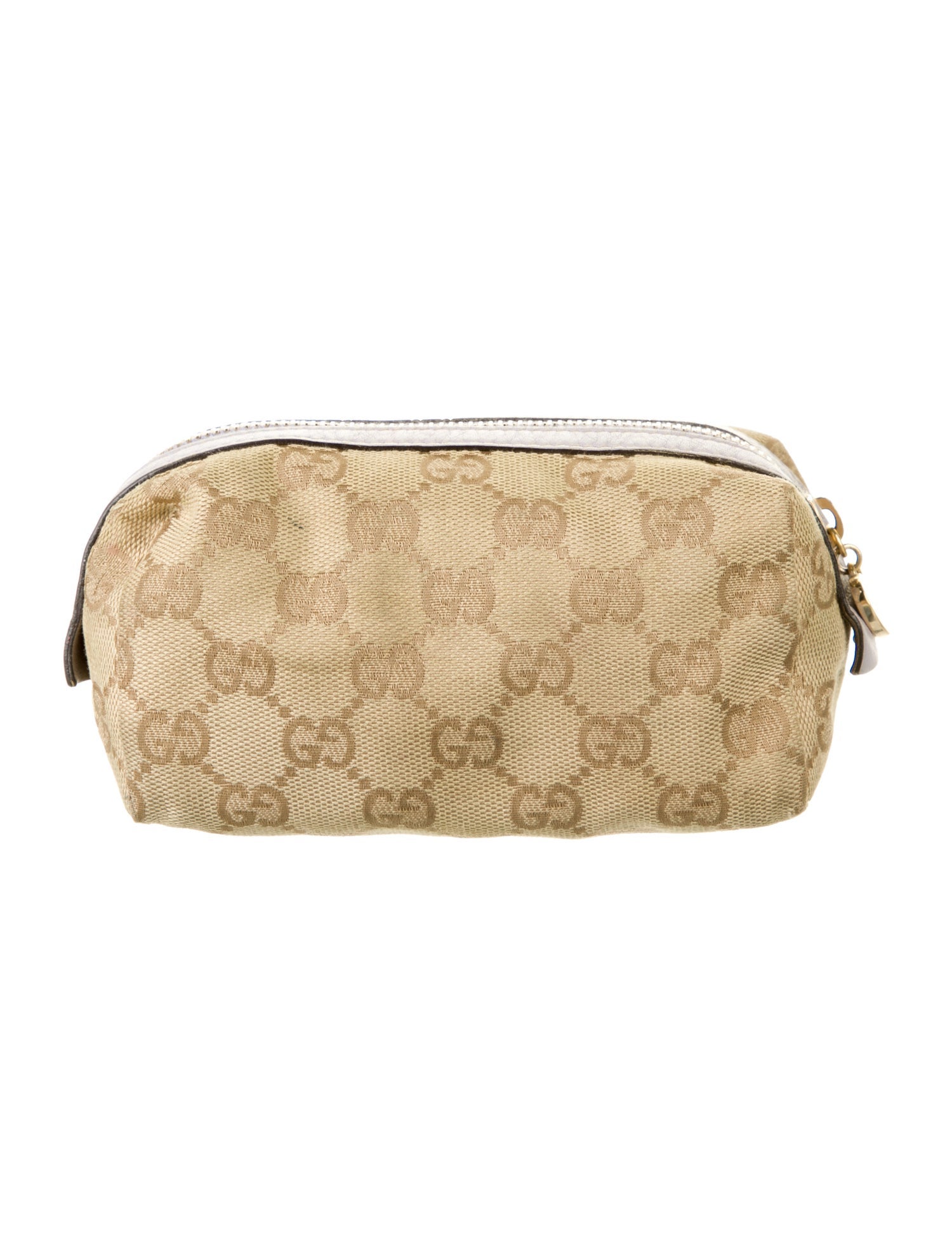 Burberry Coated Canvas Cosmetic Bag Neutrals Cosmetic Bags