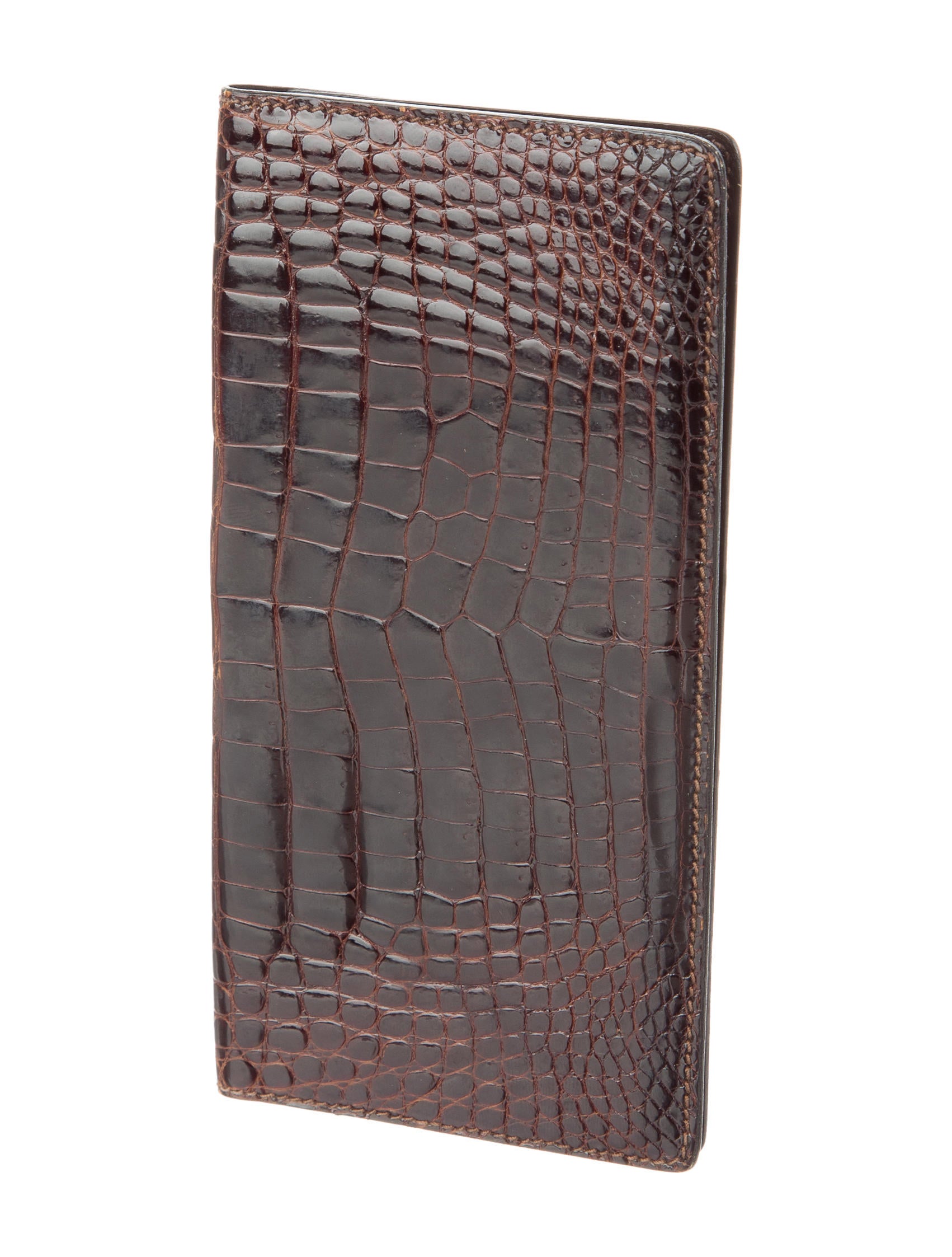 Gucci Vintage Crocodile Checkbook Cover Accessories GUC149825 The
