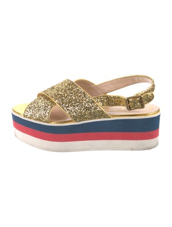 Gucci Sylvie Web Accent Sandals