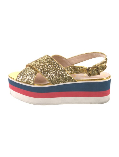 Gucci Sylvie Web Accent Sandals