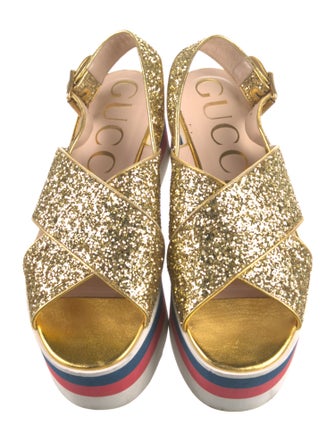 Gucci Sylvie Web Accent Sandals