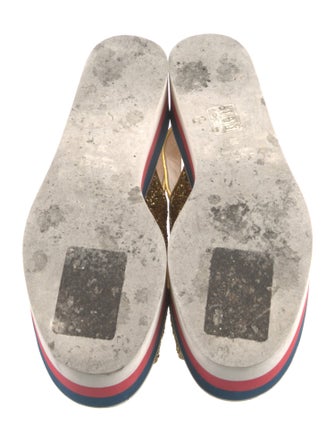 Gucci Sylvie Web Accent Sandals